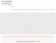 Tablet Screenshot of hunterdonartmuseum.org
